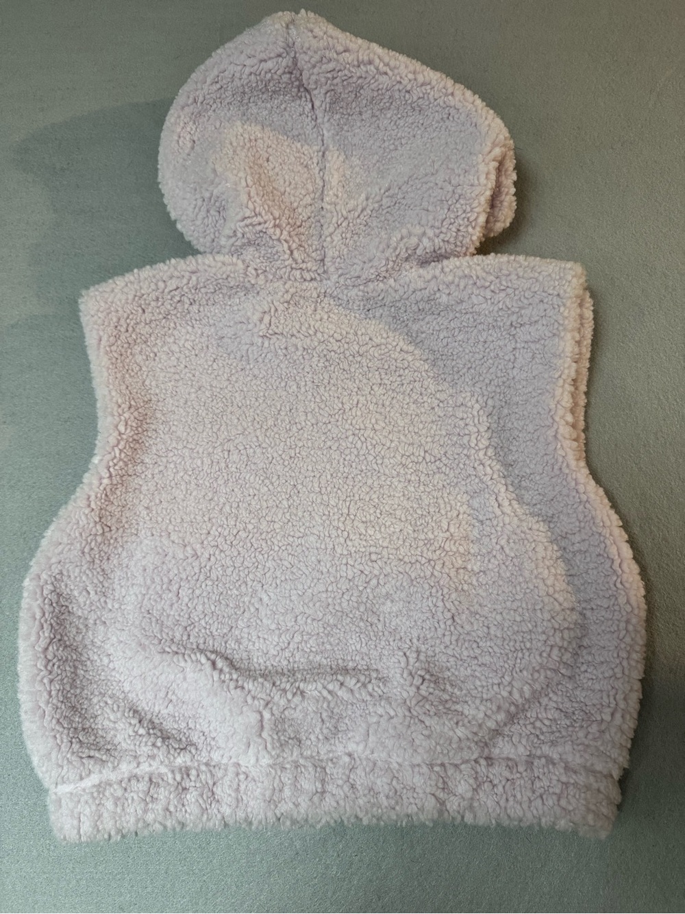 Old Navy Cozy Sherpa Hooded Vest in Light Purple/Pink Color - Picture 3 of 4